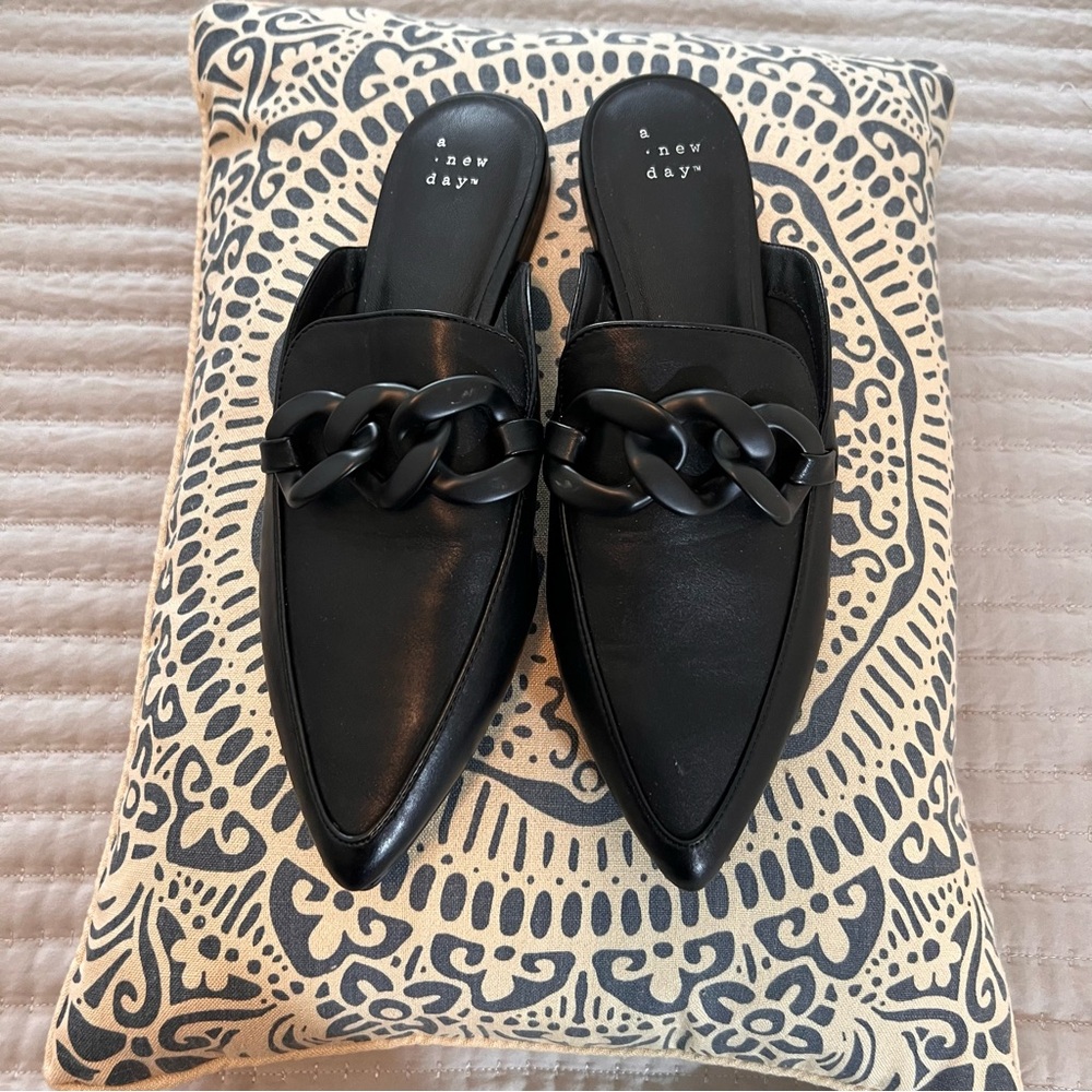 A New Day black mules